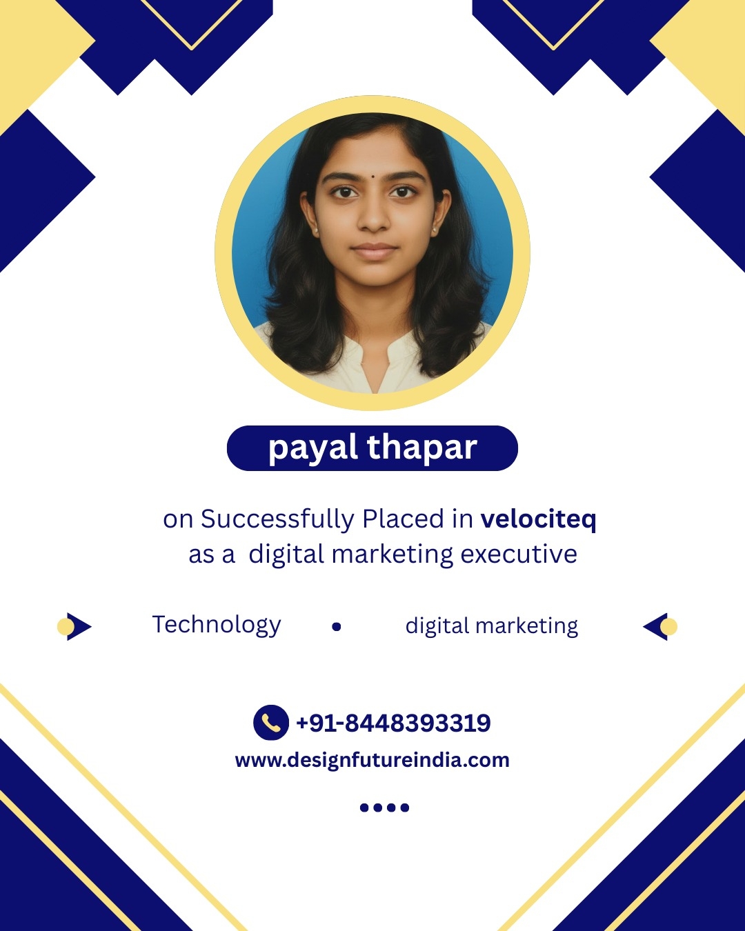 Placement certificate 1